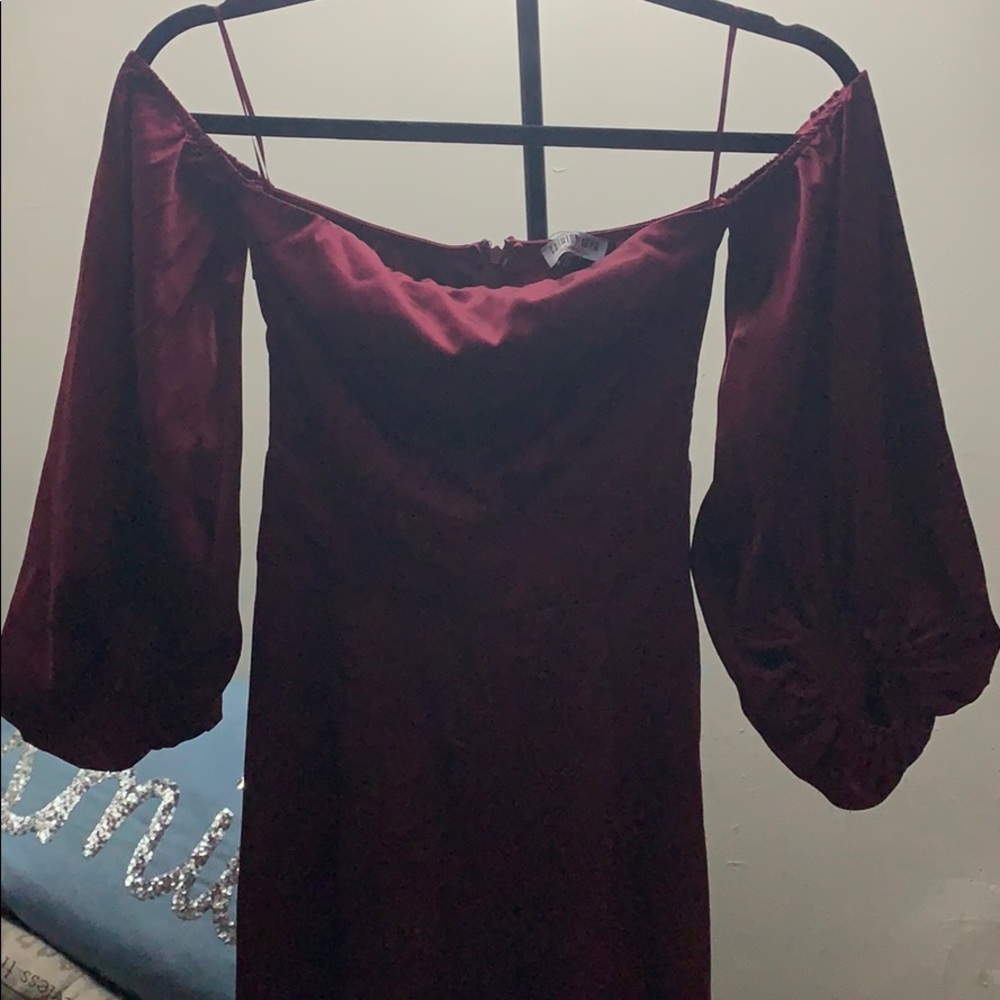 Burgundy jumpsuit